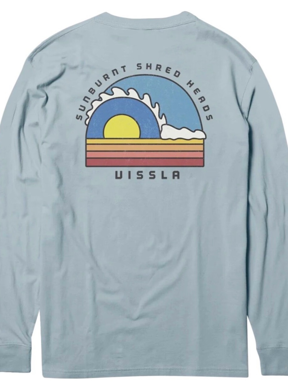 Vissla Tubez Long-Sleeve T-Shirt  Light Blue Long-Sleeve Graphic Boys XLShirt